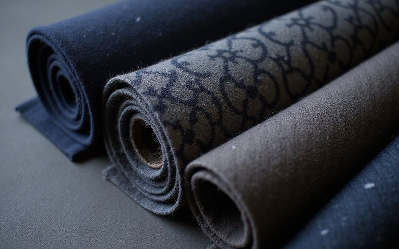 Premium British wool suiting fabric bolts from top mills