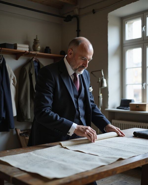 David Finch at work in the Victoria atelier